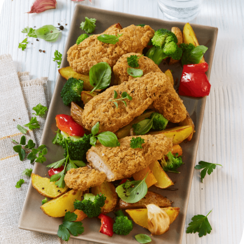 Ofengemüse mit frischen Kräutern